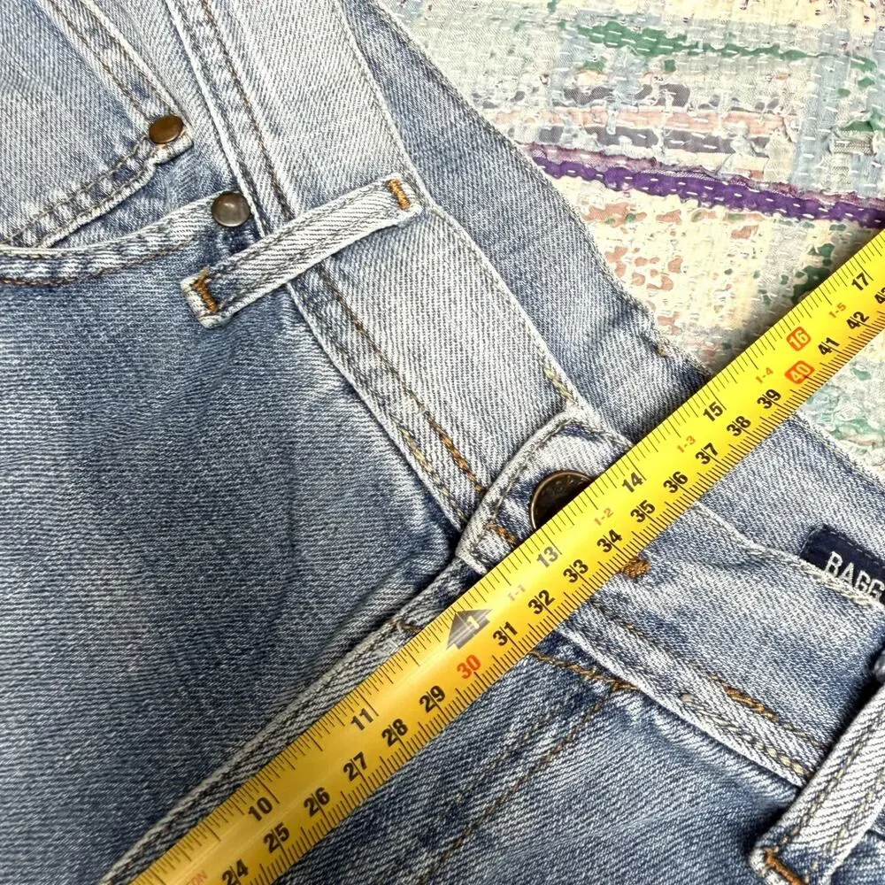 Vintage Y2K Ecko Unltd Light Wash Denim Short 38 Embroidered Pocket Rhino Baggy - Picture 10 of 13